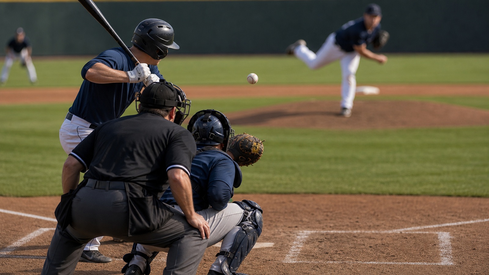 Ultra photorealistic baseball rules scene for Strike Zone Rules Explained for Beginners